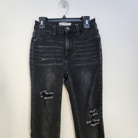 FreePeople Black Distressed Jeans Size 24 - Picture 2 of 9